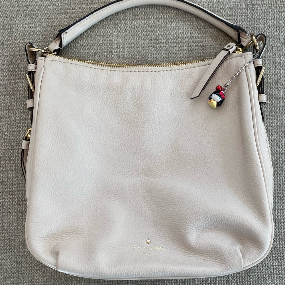 Kate Spade Off-White Leather Shoulder Bag